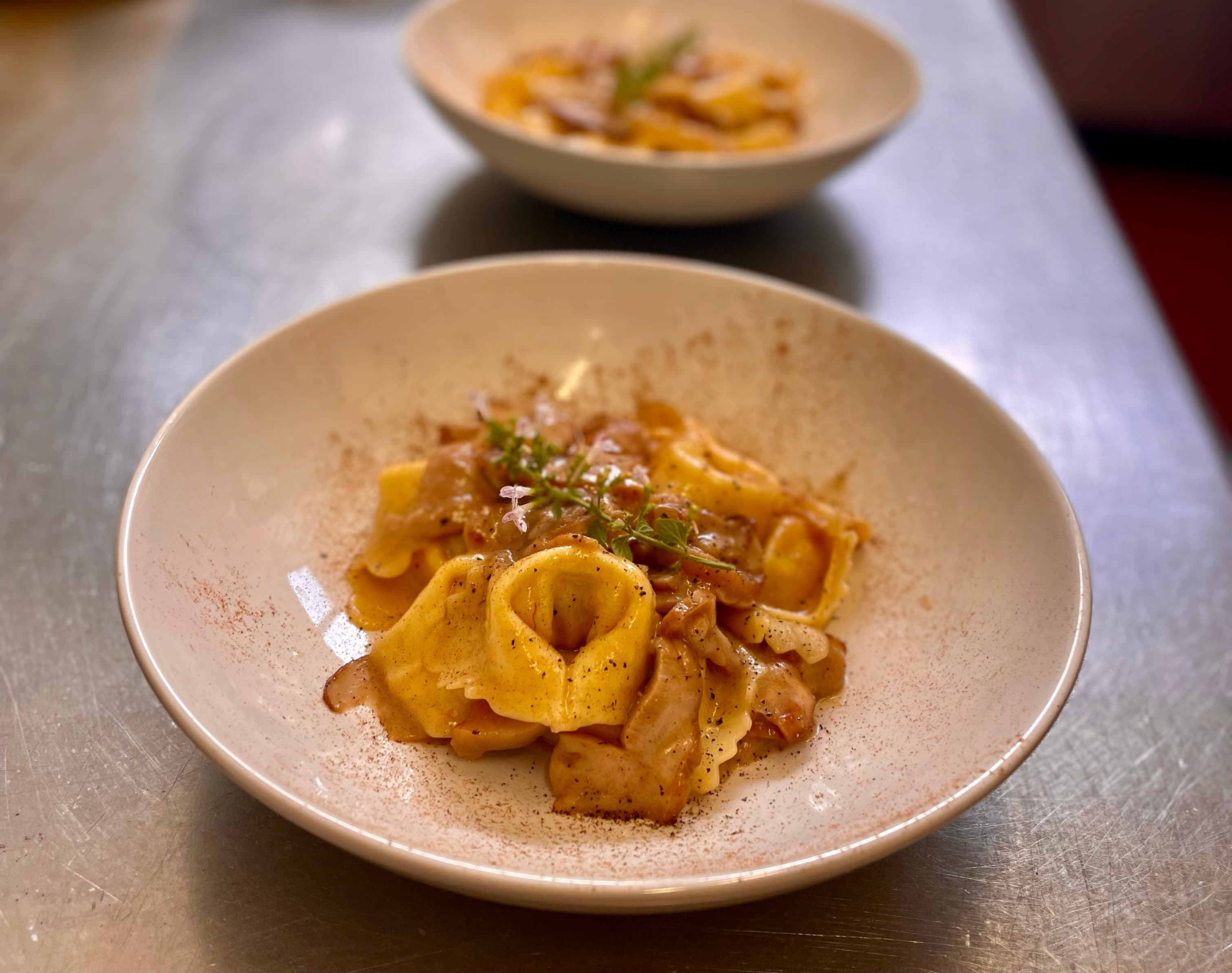 Piatto di pasta della cucina di Giuseppe Presta